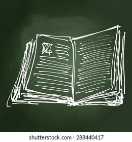 Hand drawn cartoon style notebook design