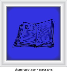Hand drawn cartoon style notebook design