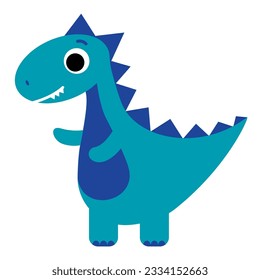 Handgezeichneter Cartoon t rex. Cute dino mit dem Satz brüllen. Drucken Sie für ein Poster, eine Grußkarte oder ein T-Shirt
