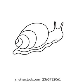Icono de caminata de caricatura dibujado a mano Isolación sobre fondo blanco