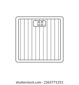 Handgezeichneter Cartoon Vektor-Vektorgrafik-Waage-Symbol im Doodtil