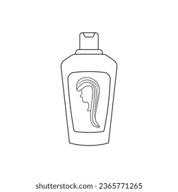 Hand drawn cartoon Vector illustration shampoo icon in doodle style