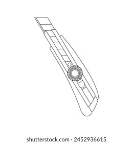 Hand drawn cartoon Vector illustration cutter icon Isolated on White