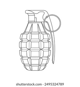 Handgezeichnete Cartoon-Vektorillustration-Grenada-Symbol isoliert auf Weiß