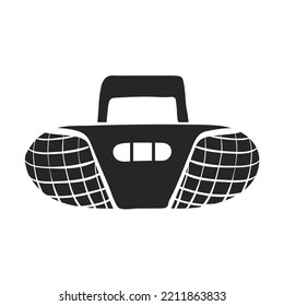 Hand drawn Cassette player vector illustration