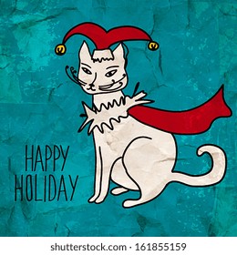 Hand drawn cat