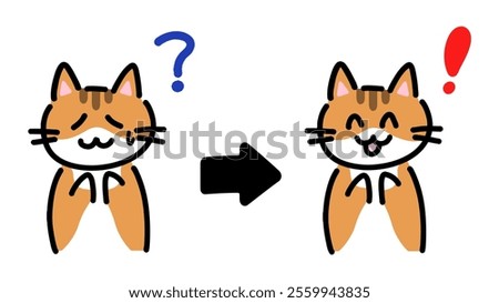 Hand drawn cat illustration of what we don't know.
