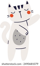 Hand Drawn Cat Vector Illustration