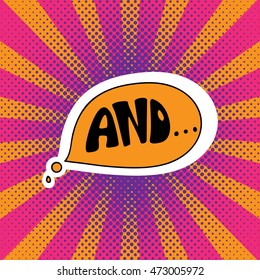 Hand drawn catchwords on the background of pop art. Hand lettering for mobile phones, for print (t-shirt, decor, poster, card) and for web . Vector image.
