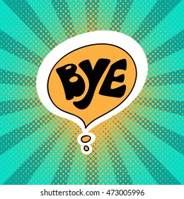 Hand drawn catchwords on the background of pop art. Hand lettering for mobile phones, for print (t-shirt, decor, poster, card) and for web . Vector image.
