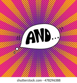 Hand drawn catchwords on the background of pop art. Hand lettering for mobile phones, for print (t-shirt, decor, poster, card) and for web (banner, blog). Vector image.