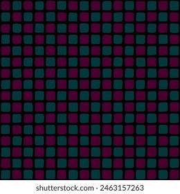 hand drawn celadon and maroon squares. black repetitive background. vector seamless pattern. geometric fabric swatch. chessboard wrapping paper. decorative art. design template for textile, home decor