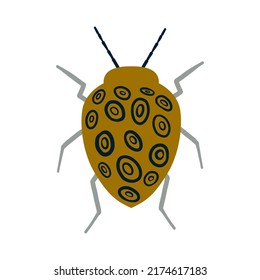Mariposa celestial dibujada a mano o polilla mágica. Insulto místico 