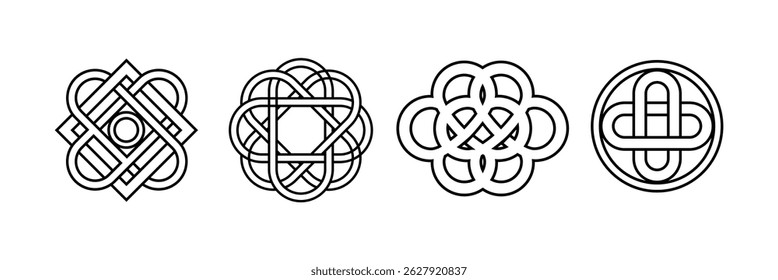 Hand drawn celtic frame design