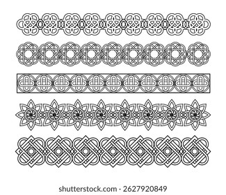 Hand drawn celtic frame design