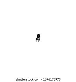 hand drawn of chair cartoon design