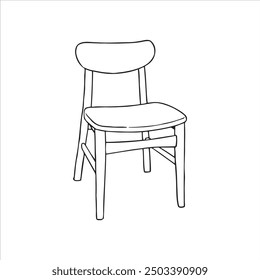 Hand Drawn Chair Drawing Illustration