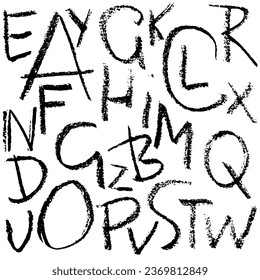 Carácter texturizado de la marca de mano