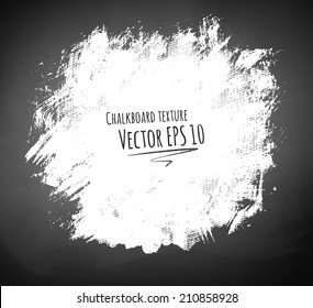 Hand drawn chalked texture on blackboard background. Vector illustration.