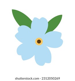 hand drawn chamomile doddle flower vector illustration