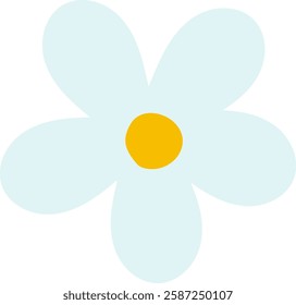 Hand Drawn Chamomile Flower Vector Illustration