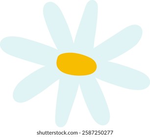 Hand Drawn Chamomile Flower Vector Illustration