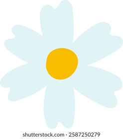 Hand Drawn Chamomile Flower Vector Illustration