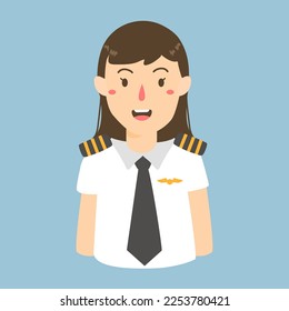hand drawn character of pilot