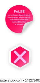 Hand drawn Check mark buttons. Vector illustration.