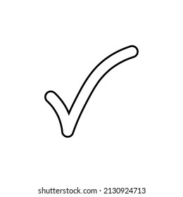 handgezeichnete Markierung, Symbol Vektorgrafik