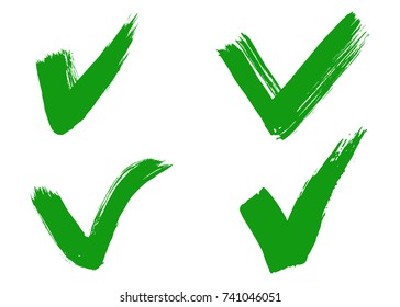 Hand drawn check mark or tick symbol.