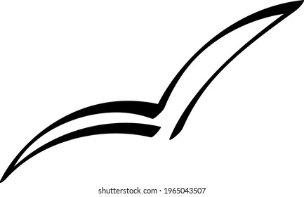 hand drawn check (V) signs isolated on white background. Vector checklist mark. sketch check marks. bird doodle handdraw vector illustration.