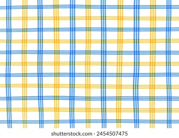 Hand drawn checkered background vector