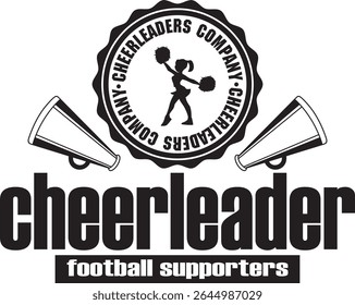 Hand drawn of cheerleader on white background, vector illustration 