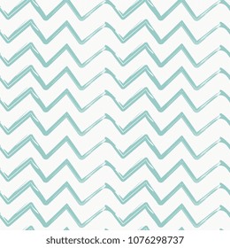 Hand drawn chevron seamless blue pattern. Textile and fashion trendy perfect background ready for print.