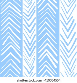 hand drawn chevron seamless pattern. Line texture. Vector illustration