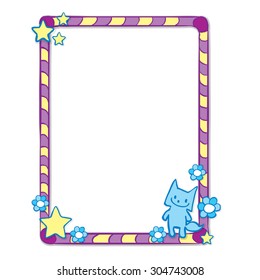 Hand drawn children frame