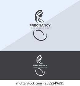 Hand drawn children store baby and pregnant logo logo template
