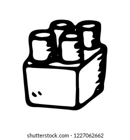 Hand drawn children's toy designer doodle. Sketch children's toy icon. Decoration element. Isolated on white background. Vector illustration.