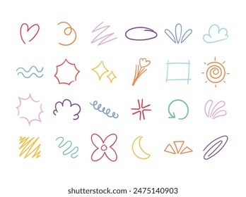 Hand Drawn Child's Doodle Set