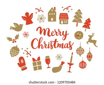 hand drawn christmas