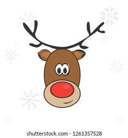 Hand drawn Christmas animation with reindeer