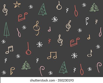 Hand drawn Christmas background
