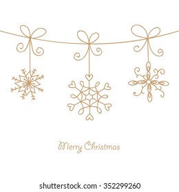 Hand drawn Christmas background