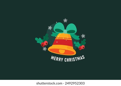 Hand drawn christmas badges design editable background