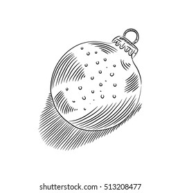 Hand Drawn Christmas bauble
