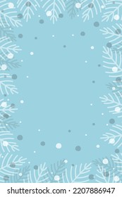 Hand dibujó ramas de Navidad. Diseño de una tarjeta de felicitación. Ilustración del vector
