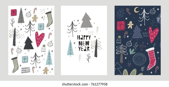 Hand drawn Christmas cards