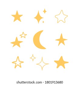 Hand drawn Christmas decorative vector elements. Merry Christmas and Happy New Year. Vector set for greeting cards, posters, tags. Creative hand drawn vector collection with decorative element