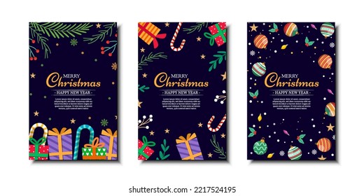 Hand drawn christmas greeting card
